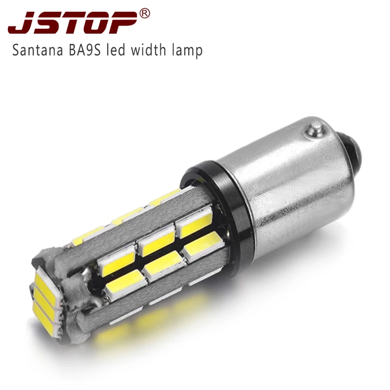 JSTOP Vw Santana led car 12V high quality Clearance Lights auto bulbs Ba9s T4W canbus led 4014smd width light 24V Signal Light