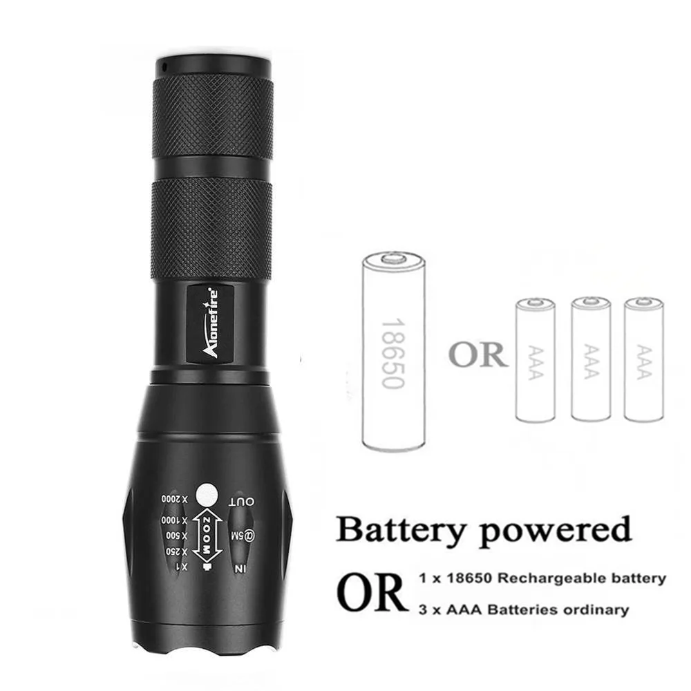 Zoom Red Light Flashlight Beekeeping Fishing Hotel Camera Blood vessels Detector Lamp Travel Hiking Work Hunting Tactical Torch