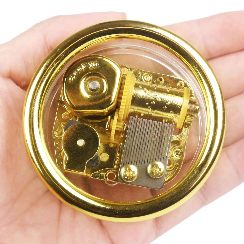 

ROSIKING Acrylic Endless love Music Box Birthday Gift For Birthday gift Wedding Souvenir Circular transparent