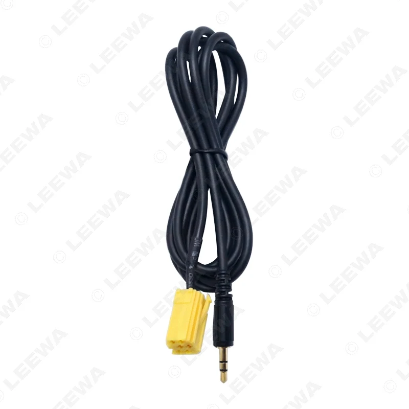 LEEWA 30pcs Car Stereo Aux input Cable Adaptor 3.5MM Audio Player Radio Cable For Fiat Grande Punto Alfa 159 #CA4070