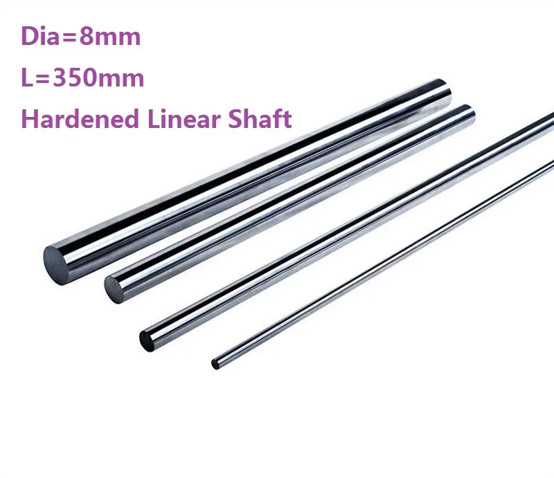 

50pcs/lot Dia 8mm shaft 350mm long Chromed plated linear shaft hardened shaft rod bar rail guide for 3d printer cnc parts