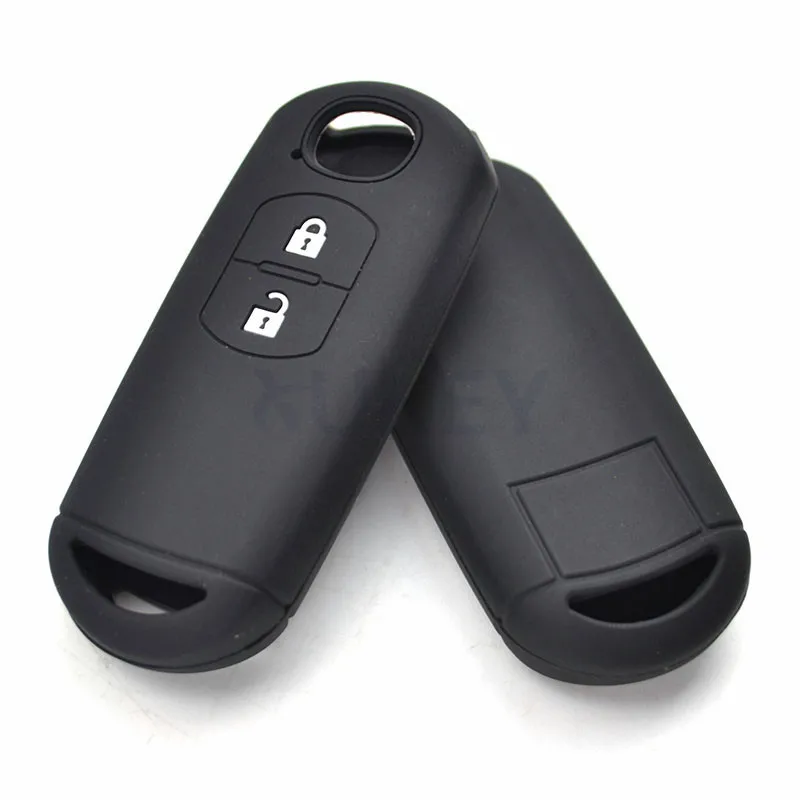 For MAZDA 2 3 5 6 CX-3 CX-5 CX-7 CX-9 Silicone Car Key Cover Remote Fob Case Sleeve 2 3 4 Buttons 2013 2015 2016 2017 2018 2019