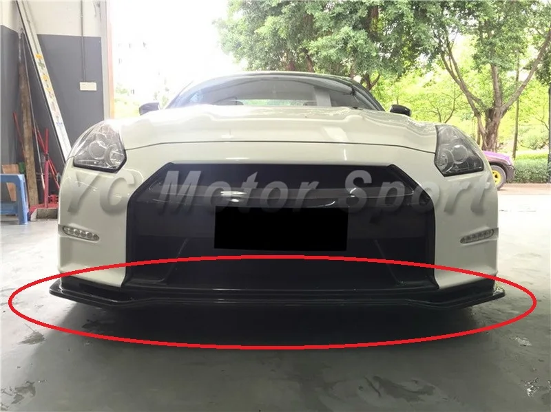 

Car Accessories Portion Carbon Fiber NI Style Front Lip Diffuser Fit For 2011-2014 R35 GTR DBA Front Bumper Lip Diffuser