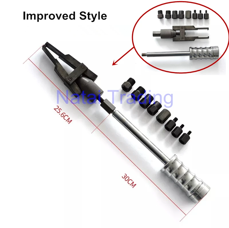 diesel common rail injector dismounting puller for all brands diesel injector with slider hammer 8pcs joints