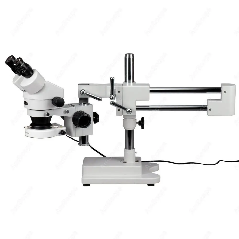 Circuit Inspection Microscope--AmScope Supplies 3.5X-90X Zoom Magnification Circuit Inspection Stereo Microscope w/ 80 LED Light