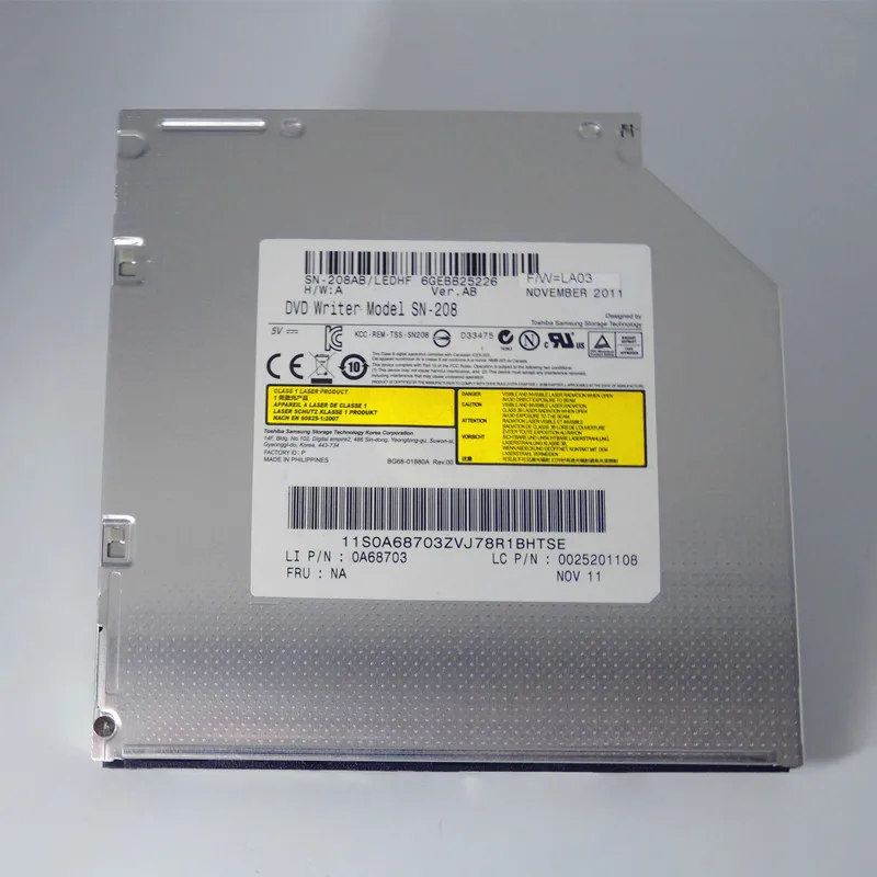 

New SN-208 8X DVD RW Multi DL Burner 24X CD Writer Tray Internal Drive for LAPTOP replace TS-L633