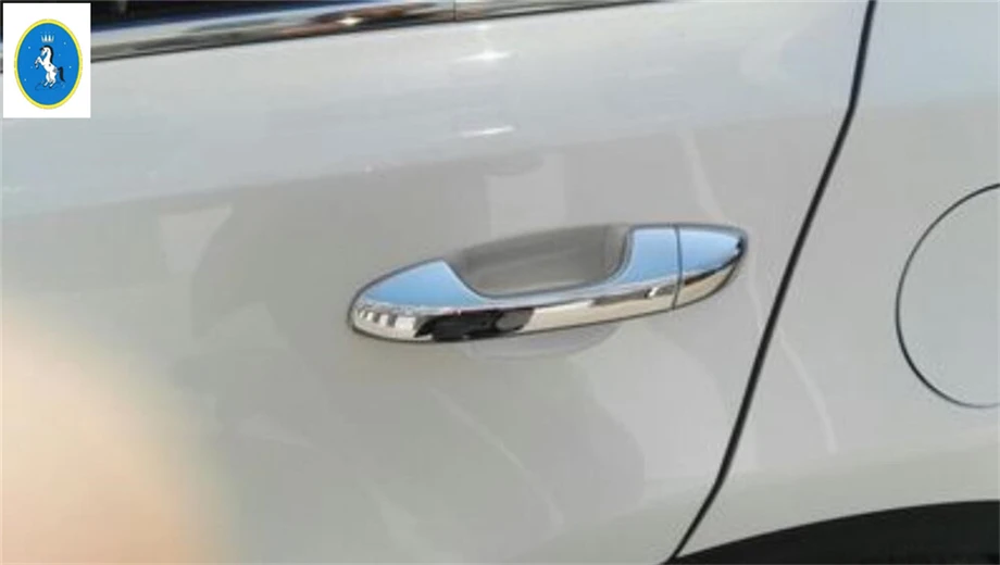 

Yimaautotrims Auto Accessory Side Door Handle Protector Frame Cover Stickers Trim 8 Pcs Fit For KIA Sportage 2016 2017 2018 ABS