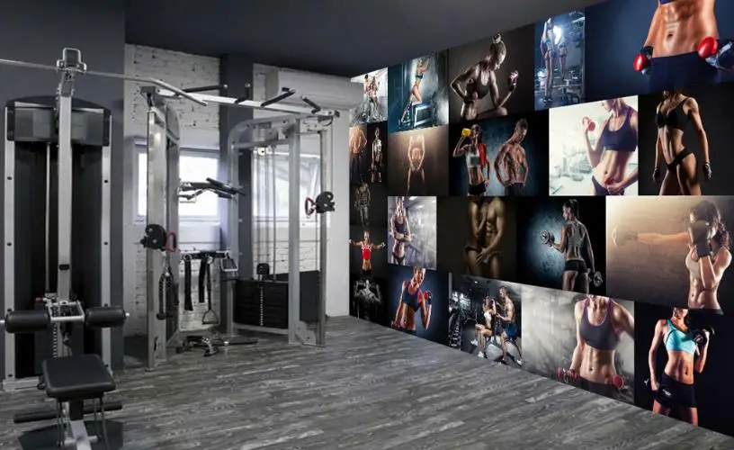 wall papers home decor Beauty gym yoga studio wallpaper for walls 3d stereoscopic wallpaper