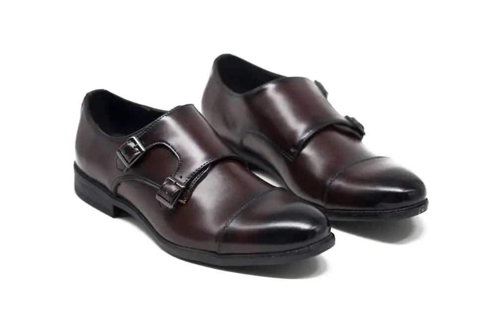 

New Men's British Business Dress Shoes Square Toe England Buckles Mengke Shoes US Size 5.5-11