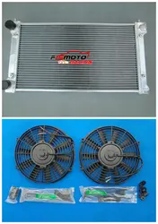 All Aluminum Radiator + Fan Cooling For VW Golf MK1 MK2 GTI/Scirocco 1.6 1.8 8V MT Manual