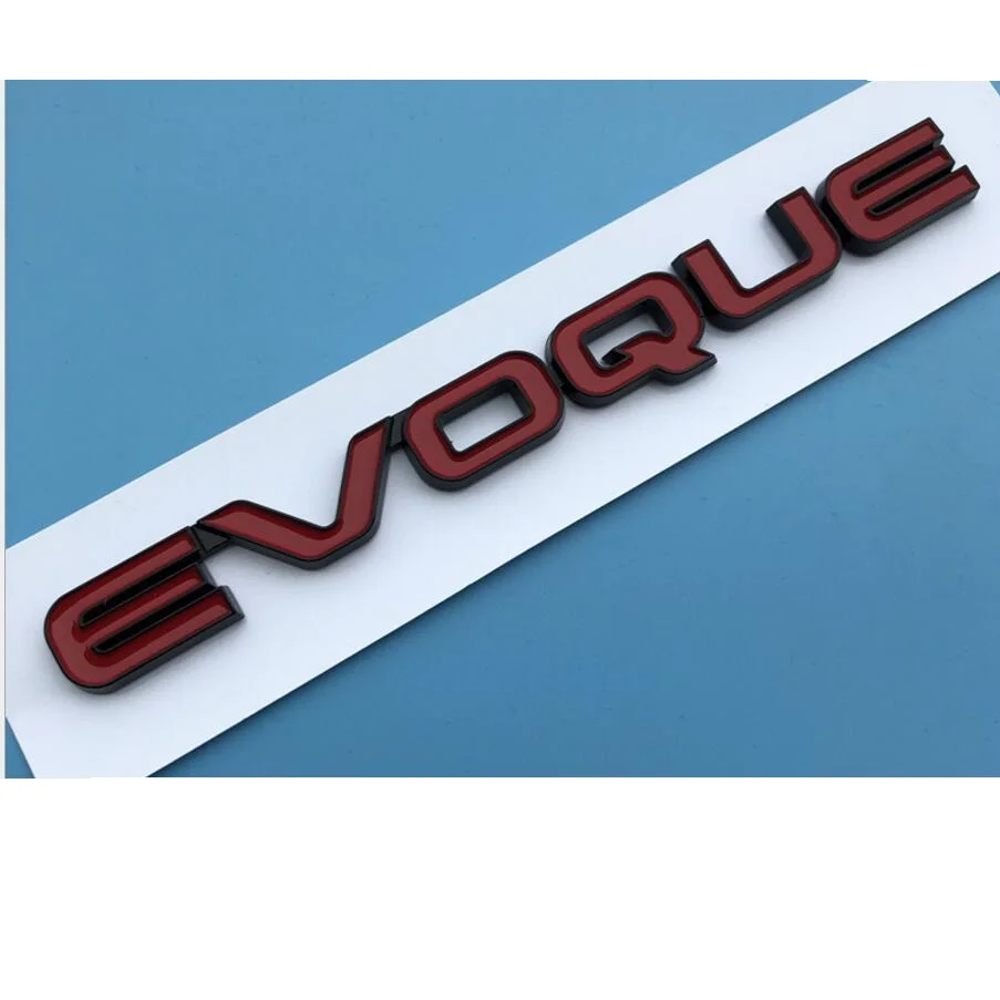 Red Letters EVOQUE SPORT Autobiography Trunk Lids Rear Emblems Badges for Land Rover Discovery Range Rover