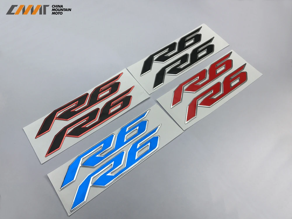 Motorcycle Sticker 3D R6 Badge Stickers Case for YAMAHA YZF600 R6 YZF-R6 2017-UP R6 3D LOGO