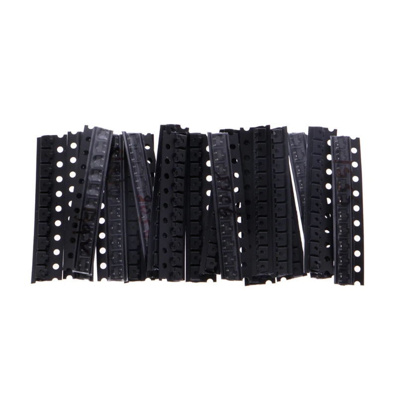 Роторный транзистор SMD 180 шт., 18 значений, набор транзисторов SOT-23 2N2222 S9013 S9014 S9015 S9018 SMD триодные транзисторы