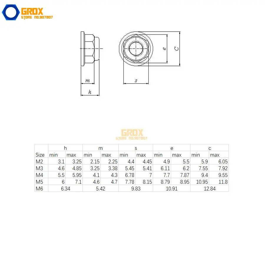 12 Stücke M4 Grün Hex Flansch Nylon Kontermutter Aluminium