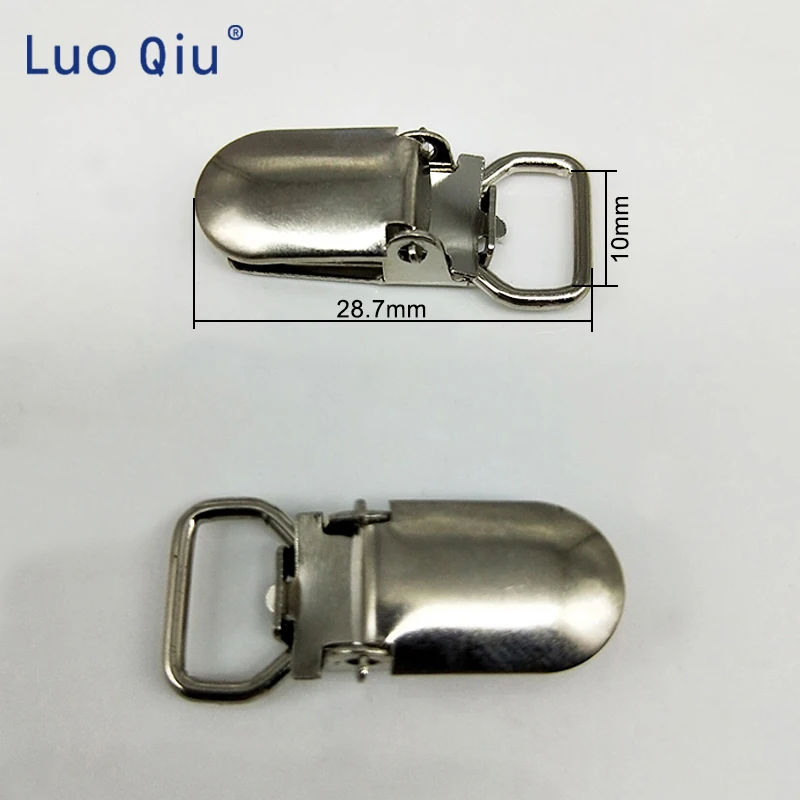 Garment clips Small 10mm silver Metal cover circular Pacifier Suspender mitten Clips Holders For Project Craft 50 pcs/lot