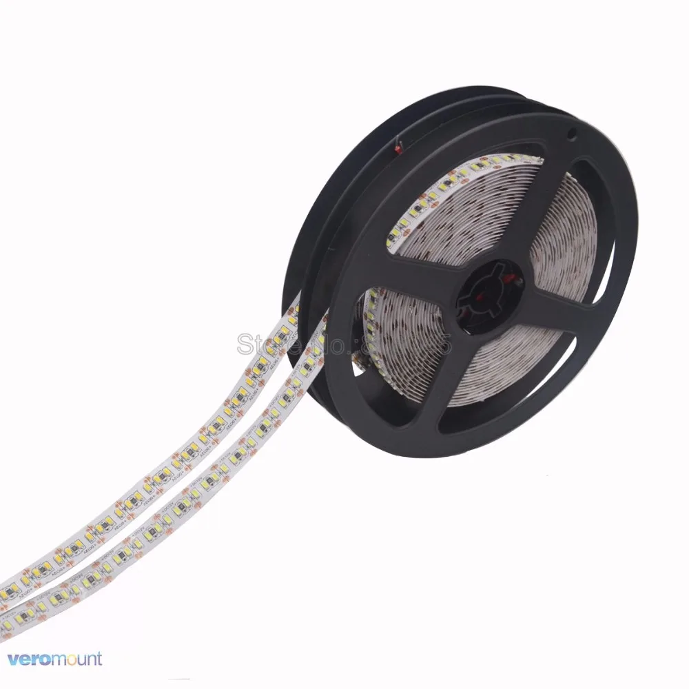 Supper Bright 5M SMD 1200LEDS 12V 24V 3014 LED Strip 12-14LM/LED Gold Line LED Ribbon Tape Light Cool White Warm White