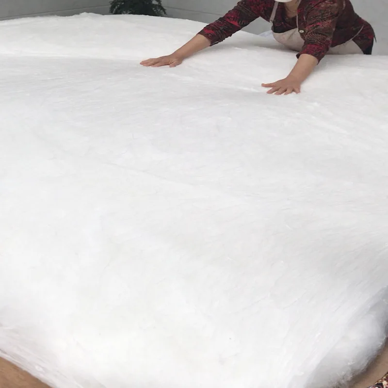 Exquisite Handmade Silk Comforter Natural 100%Silk Filler Quilt Winter Silk Blankets Satin Jacquard Cotton Cover Accept Custom