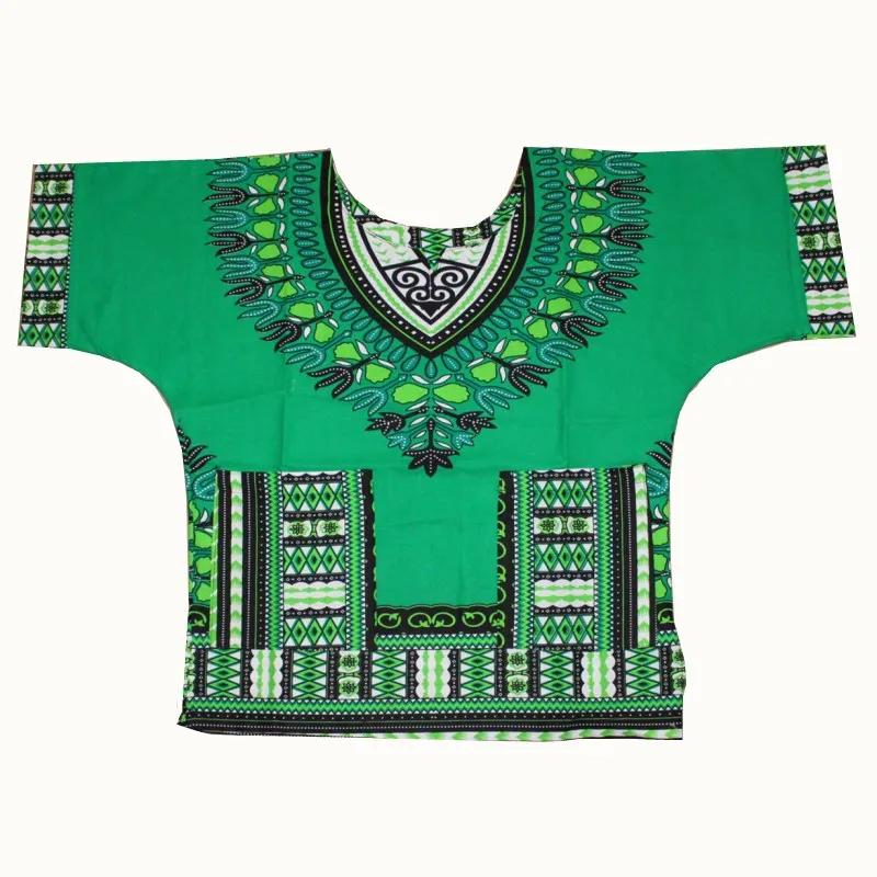 Vêtements traditionnels africains pour enfants, nouveau design de mode, t-shirt imprimé Dashiki pour garçons et filles, vente en gros, 2019