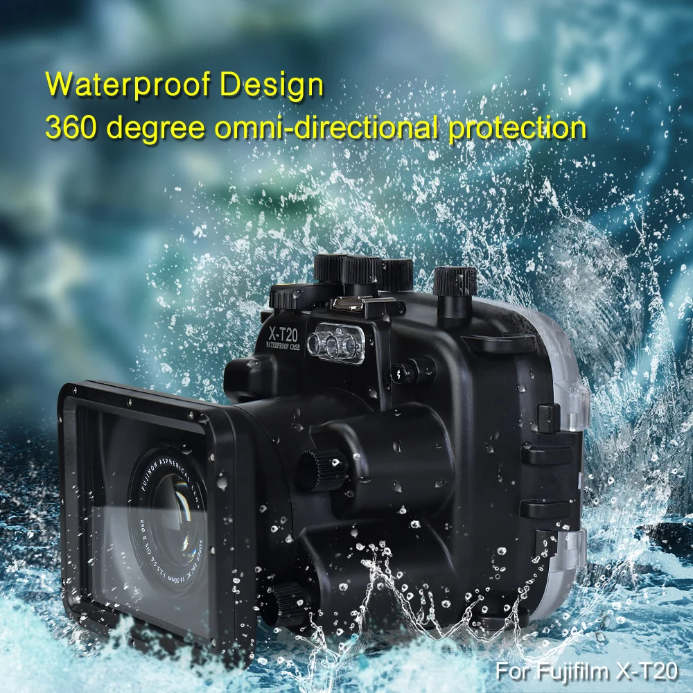 Mcoplus WP-XT20 Waterproof Underwater Diving Housing Hard Case for Fujifilm Fuji XT20 X-T20 Camera