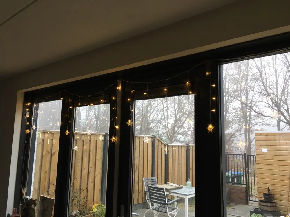 Snowflake LED String Lights, Multi Color, 4m, 96SMD, Lamp, String, Curtain, Holiday, Xmas, Wedding Decor