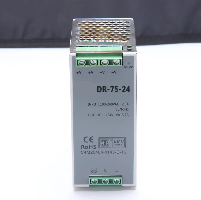 75w 12v 6.3a din rail model ce certificate 75w DR-75-12 switchs power supply rail din 12v with wide range input high quality