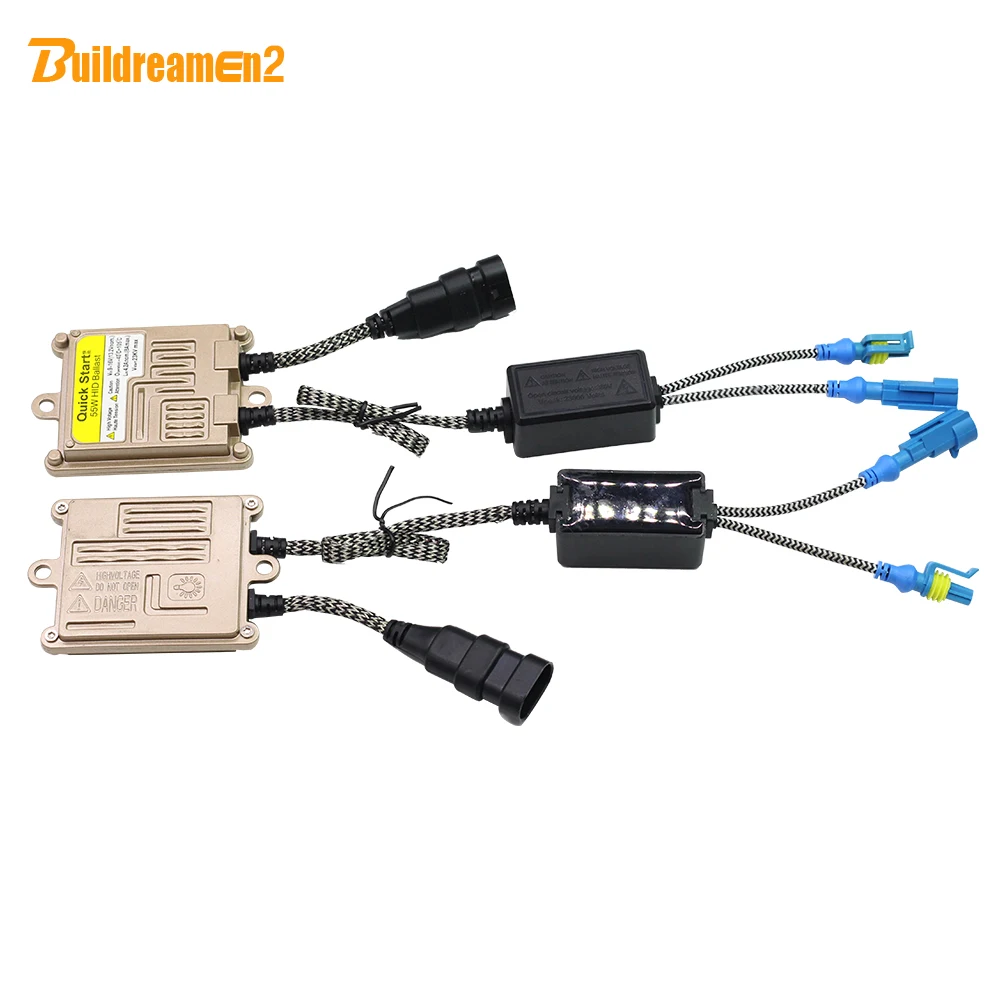 Buildreamen2 AC HID Xenon Ballast 55W 12V Silm Digital Block Ignition Ballast For Car Xenon Bulb H1 H3 H4 H7 9005 9006 9007 H13 