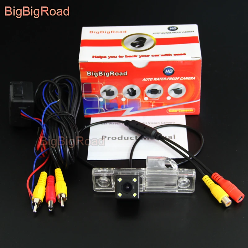 BigBigRoad Car Rear View Reverse Backup Parking Camera For Chevrolet Epica Lova Aveo Captiva Cruze Lacetti HRV Spark Waterproof