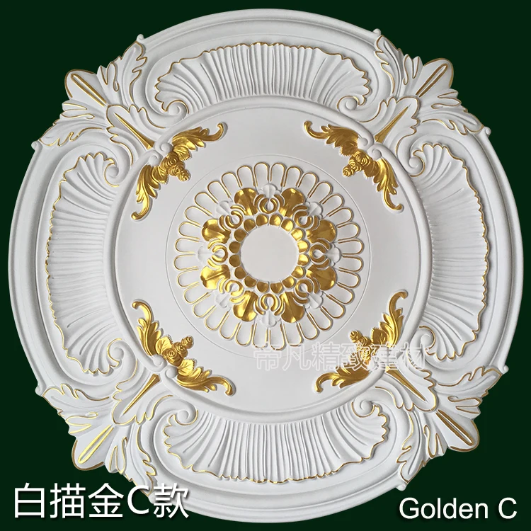Decorative Pendent Lamp base Plate Chandelier Ceiling Rose Droplight Paterage Decoration Rosette PU Wall Moulding Medallion