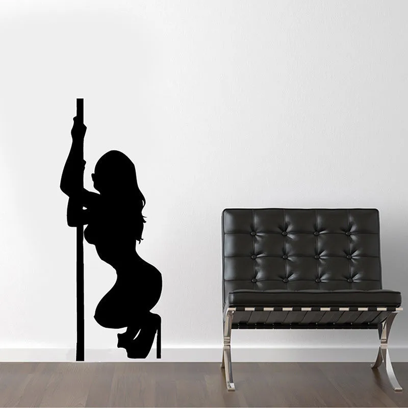 

manPole Dancer Vinyl Wall decals for dance studio classroom/schools/workshops art decor 25x35inch