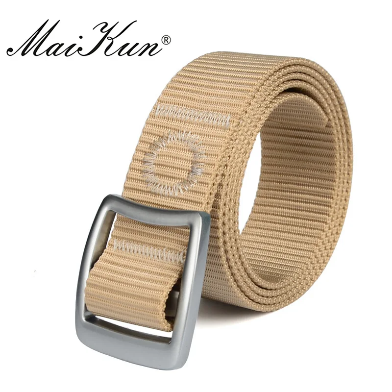 

Maikun Nylon Belts for Men High Quality Waistband Tactical Clothing Male Belt Metal Buckle Male Strap for Jeans