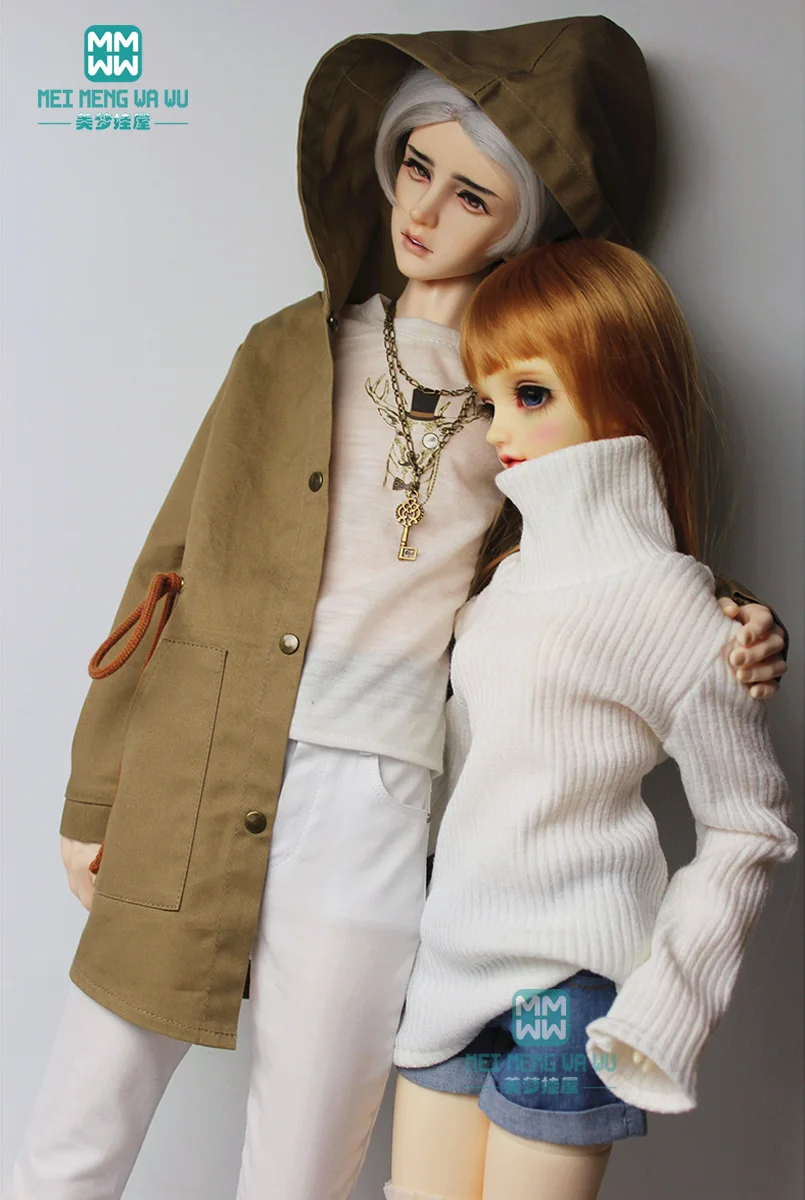 BJD doll clothes fits BJD uncle 1/3 bjd doll fashion wild turtleneck sweater for Boy \ girl and uncle