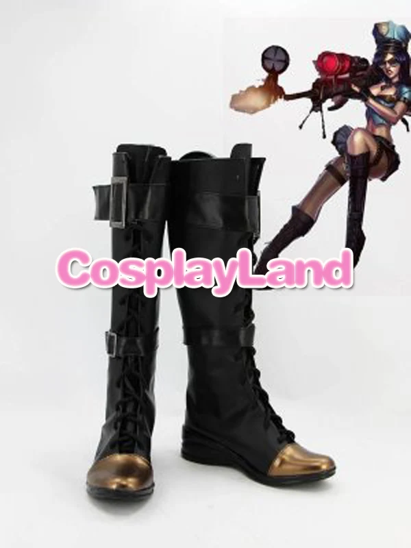 

Customize Boots LOL Cosplay Caitlyn Cosplay Boots Cosplay Costume Anime Party Shoes