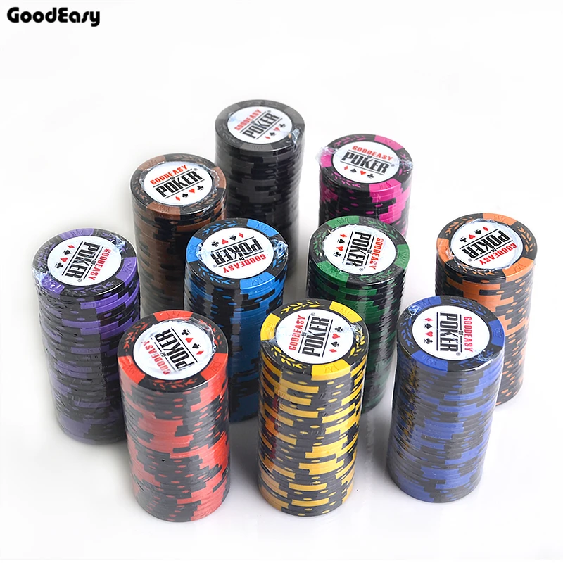 500PCS/SET  Casino Wheat Poker Chips set Colorful  Clay Chips Texas Hold'em Chips Sets Suitcase  Free Gift Table Cloth Dealer