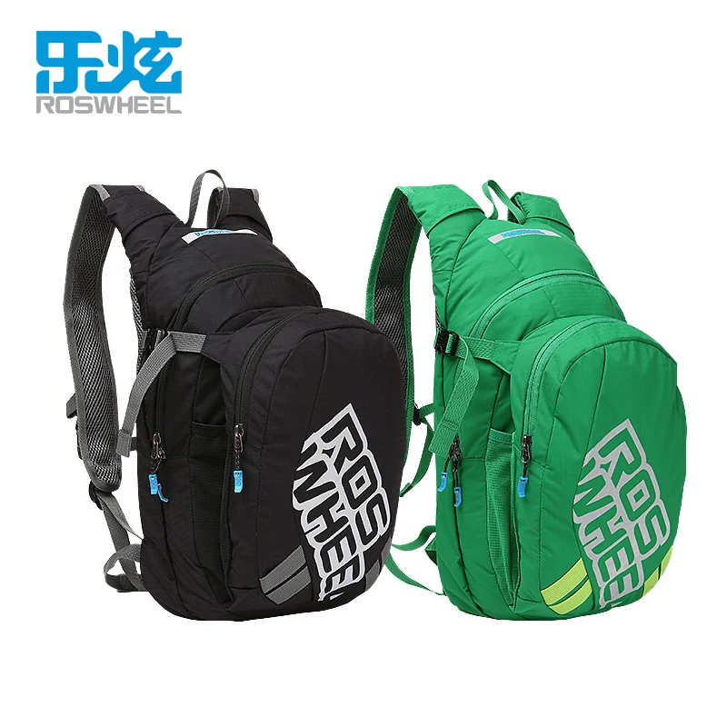 

ROSWHEEL Bicycle Bike bags Cycling 8L Backpack Light Weight Breathable Bag Sports Running Cycling Package Black Green