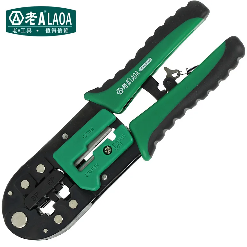 LAOA High Quality 8P / 6P Network Pliers Professional cable repair tools Multifunction Ratchet Network Pliers