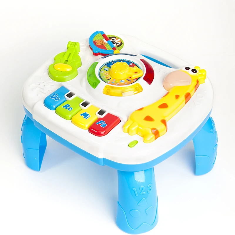 

Musical Toys Baby 13-24 Months Educational Game Play Center Toy Music Activity Table Oyuncak Brinquedos Para Bebe