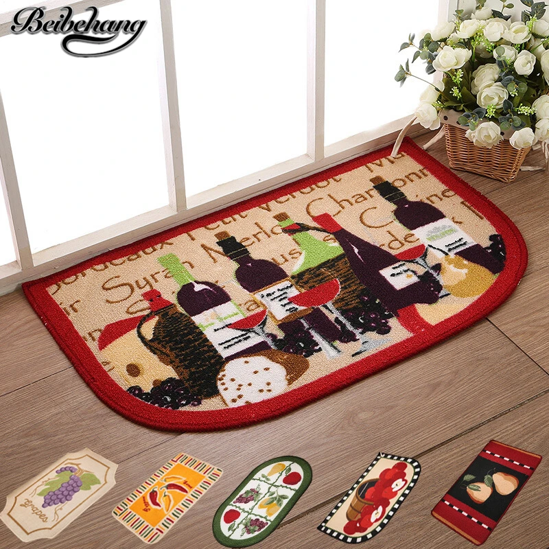 beibehang High quality carpet fruit entry mats bedroom living room foot pad bathroom kitchen water suction mat 75 * 45 mat