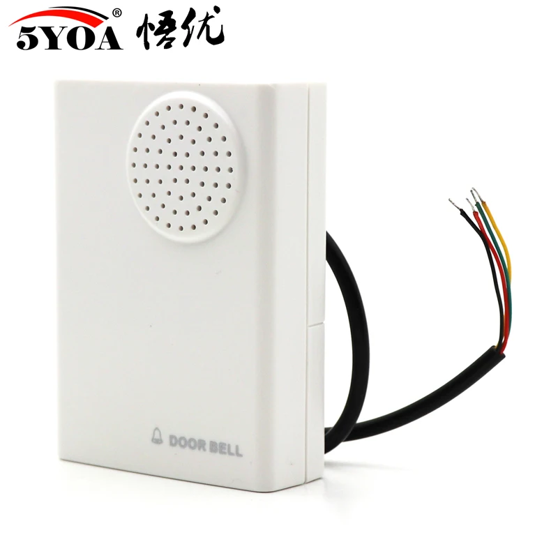 Sonnette de porte 12V filaire et batterie, deux types de sonnette pour système de contrôle d'accès d