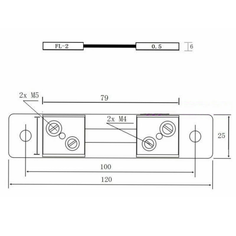 External Shunt Resistors DC 10A 50A 100A 200A 300A 500A 75mV For  Current Meter digital ammeter amp voltmeter wattmeter