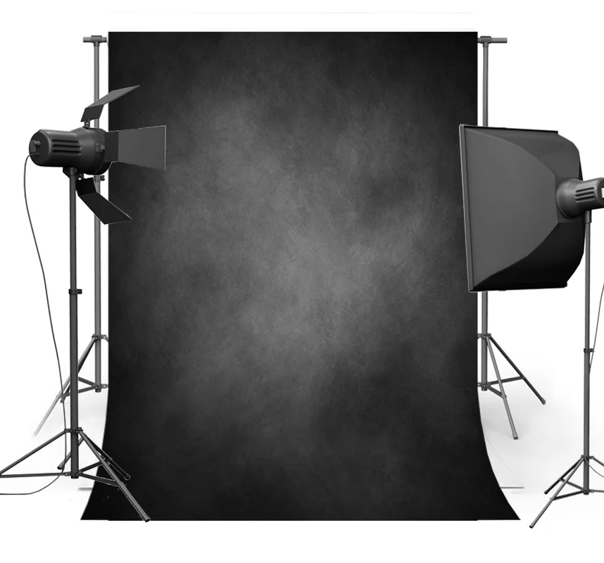 

Thin Vinyl Cloth Photography Backdrop Computer Printing Black Grey Background For Photo Studio F-775