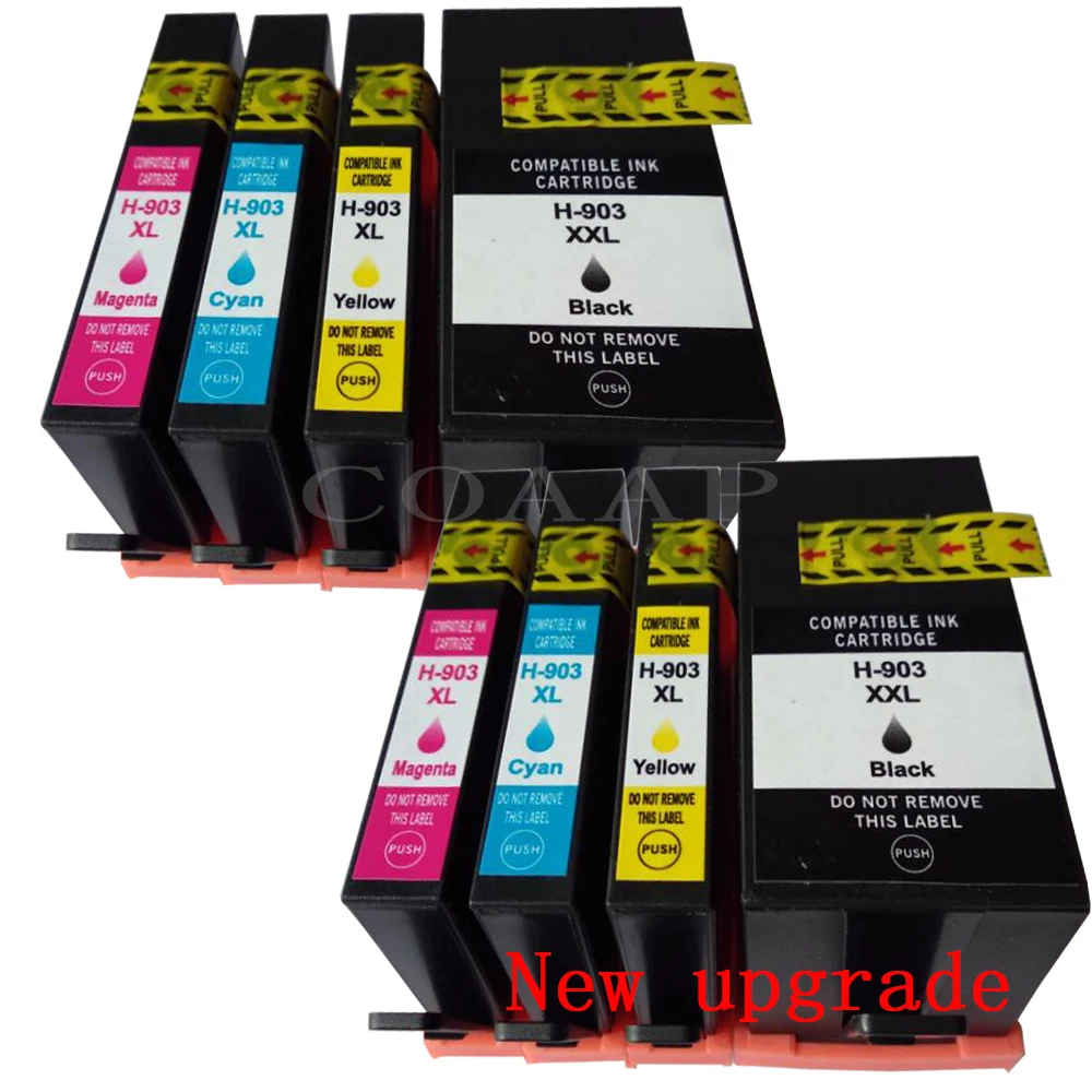 New upgrade 903 903XL compatible ink cartridge for hp Officejet Pro 6950 6960 6961 6963 6964 All-in-one Printer, hp 903XL 907XL