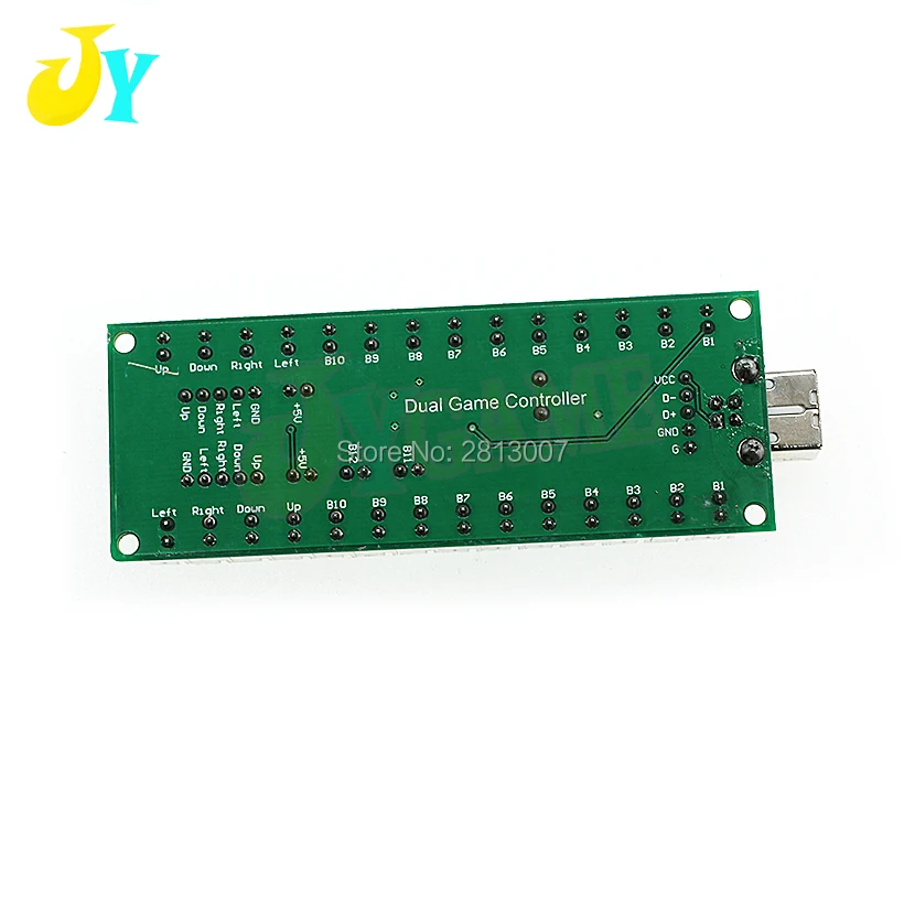 2 Players Arcade Zero Delay USB Encoder PC PS3 Raspberry Pi Android Joystick Board 5v LED Push Button Controller DIY