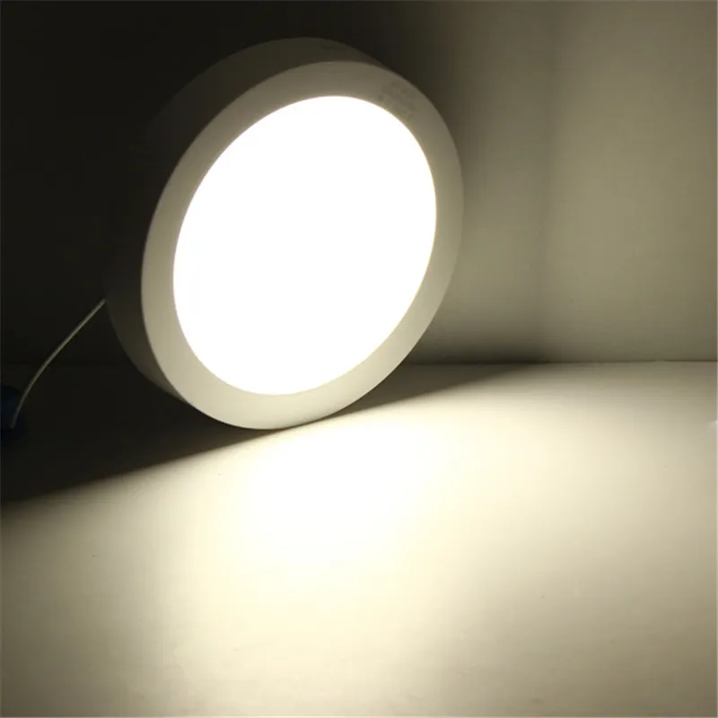 Surface Mounted LED Ceiling Light 9W 15W 25W Panel Lamp Warm/Natural/Cold White AC85-265V Round Square LED Spot Light for Home