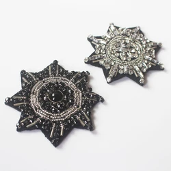 1 Piece Rhinestones beads anise star patches applique beading applique clothes shoes bags decoration sew on beads patches