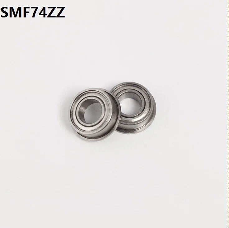 

50pcs/lot ABEC-5 SMF74 SMF74ZZ SF674ZZ SF674-ZZ ZZ flange flanged Deep Groove Ball Bearing Stainless Steel 4*7*2.5mm 4x7x2.5mm