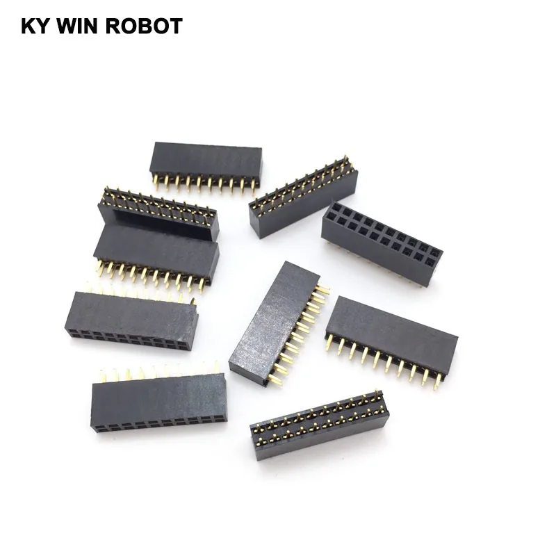 10 Pcs 2.54mm 2x10 20-Pin Female Pin Header Socket Connector Strip