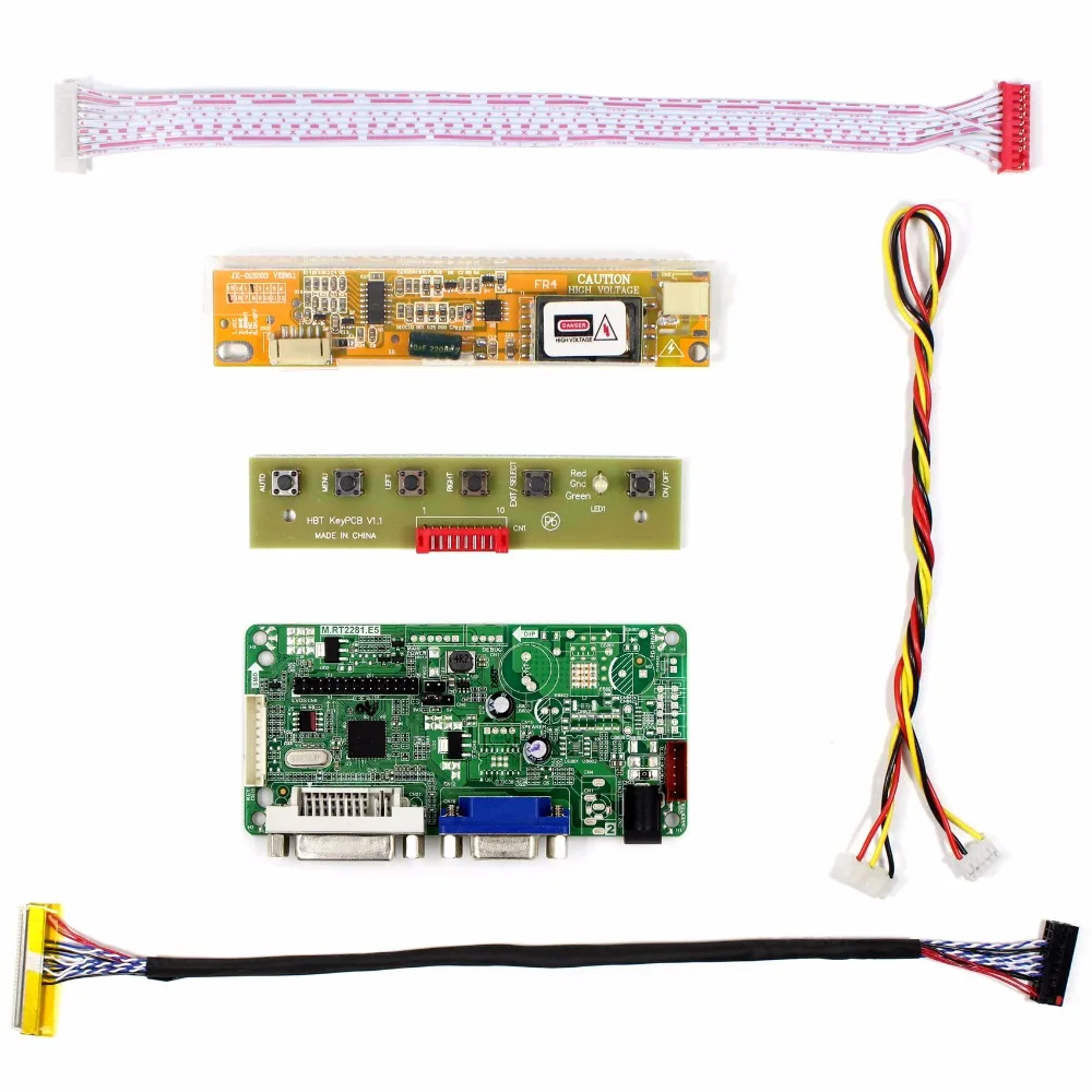 DVI VGA Controller Board For 15.4