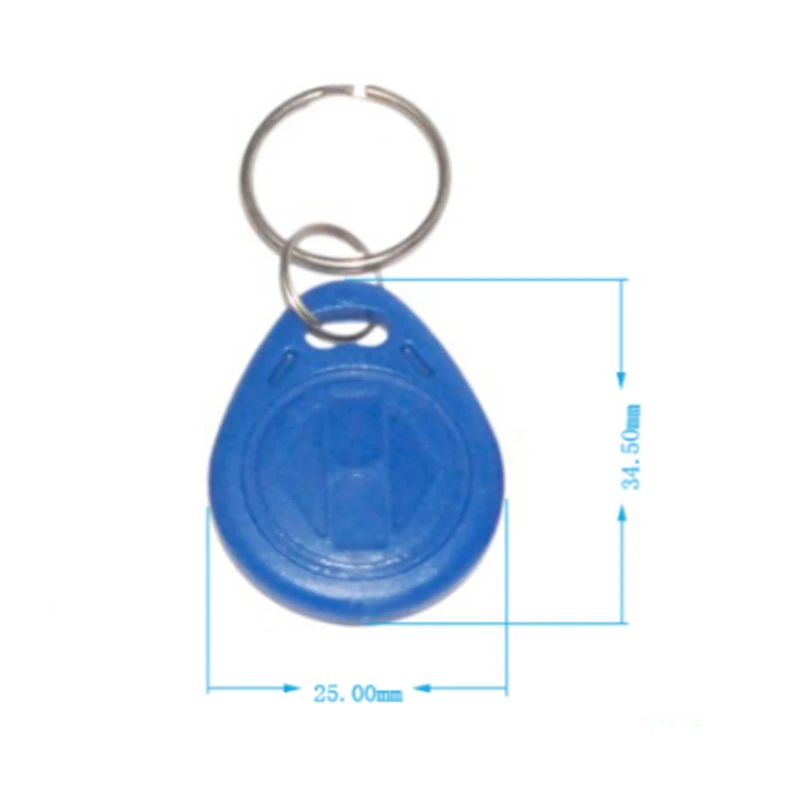 

1000pcs/lot 13.56Mhz RFID Tags colorful key tag F08 Fudan M1 RFID keyfob