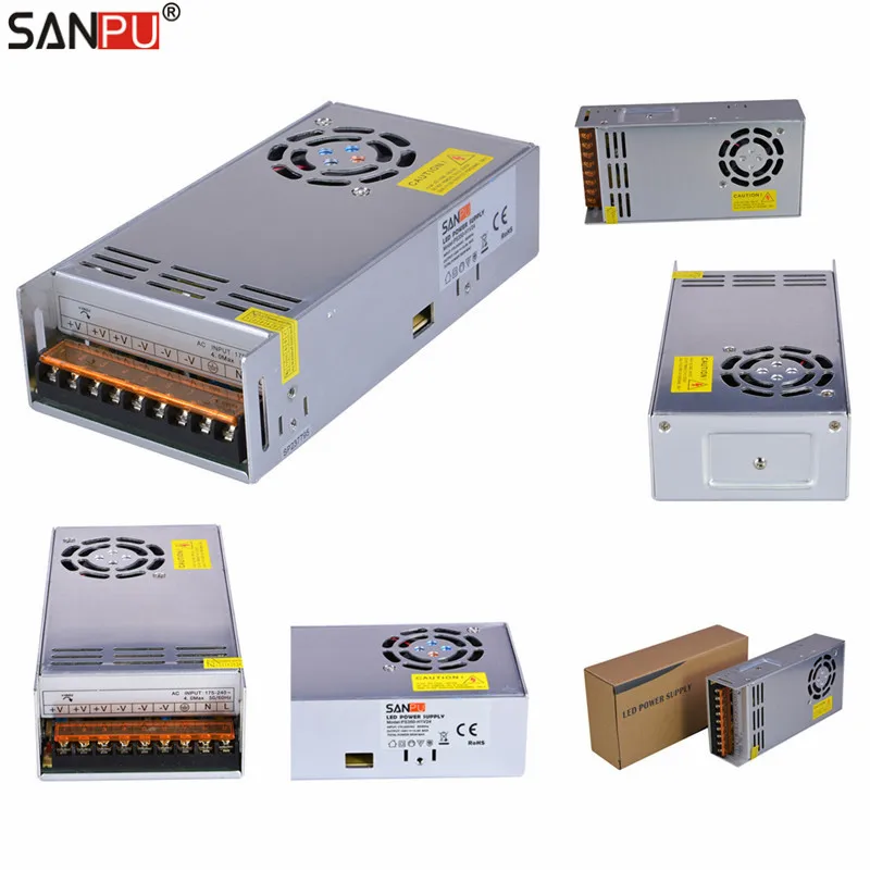 SANPU 24 V LED Power Supplies 350W 14A Switching Drivers 220v 230v AC to DC Lighting Transformers Full Container Load Wholesale