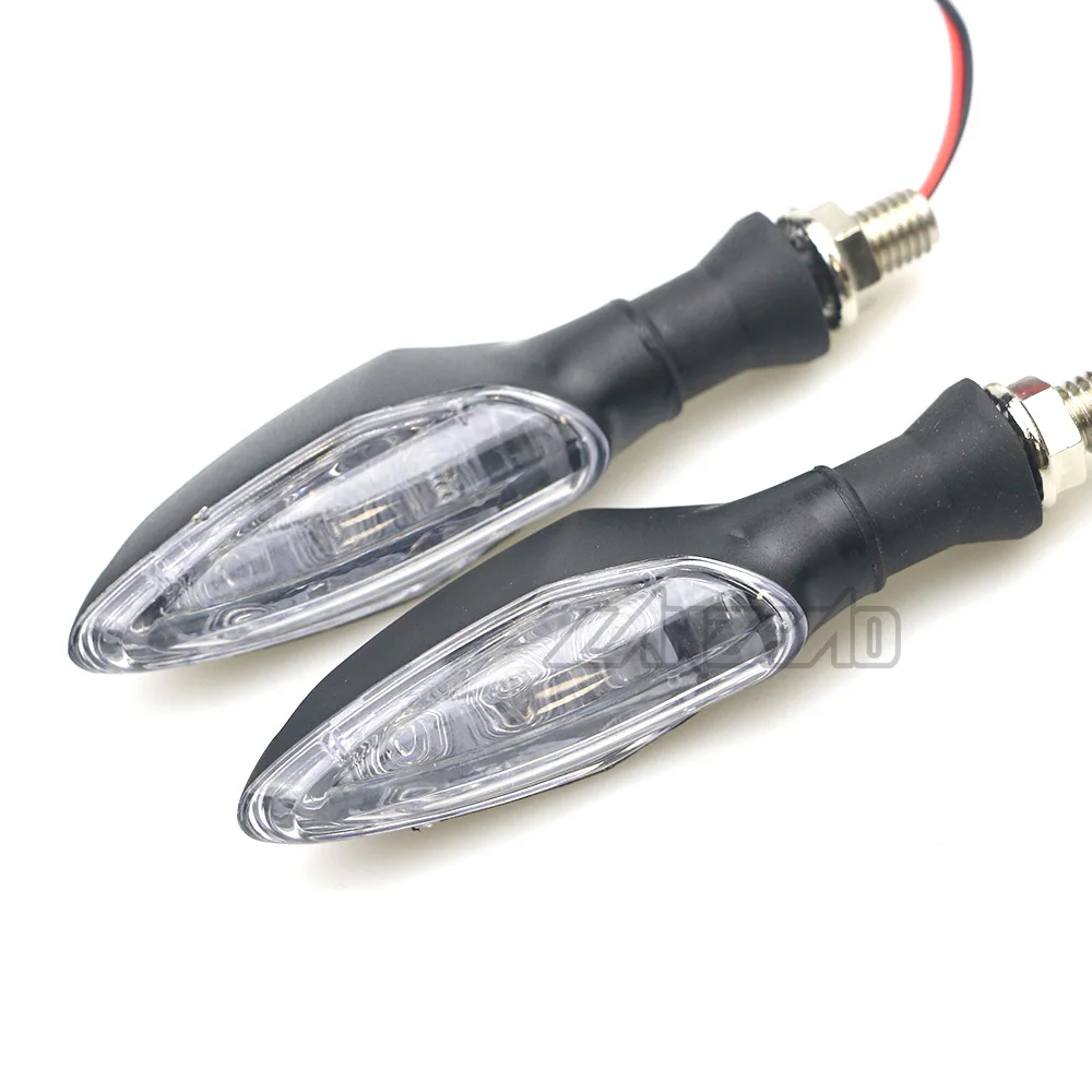 Luces intermitentes LED ámbar para motocicleta, intermitentes universales para Honda Grom MSX125 KTM Duke 390 2017